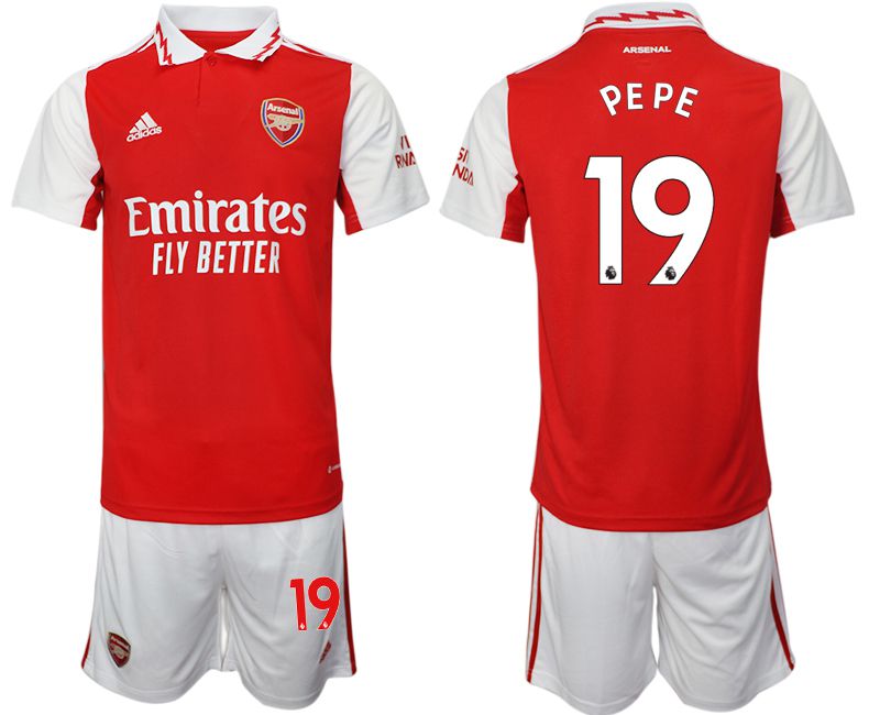 Men 2022-2023 Club Arsenal home red #19 Soccer Jersey->arsenal jersey->Soccer Club Jersey